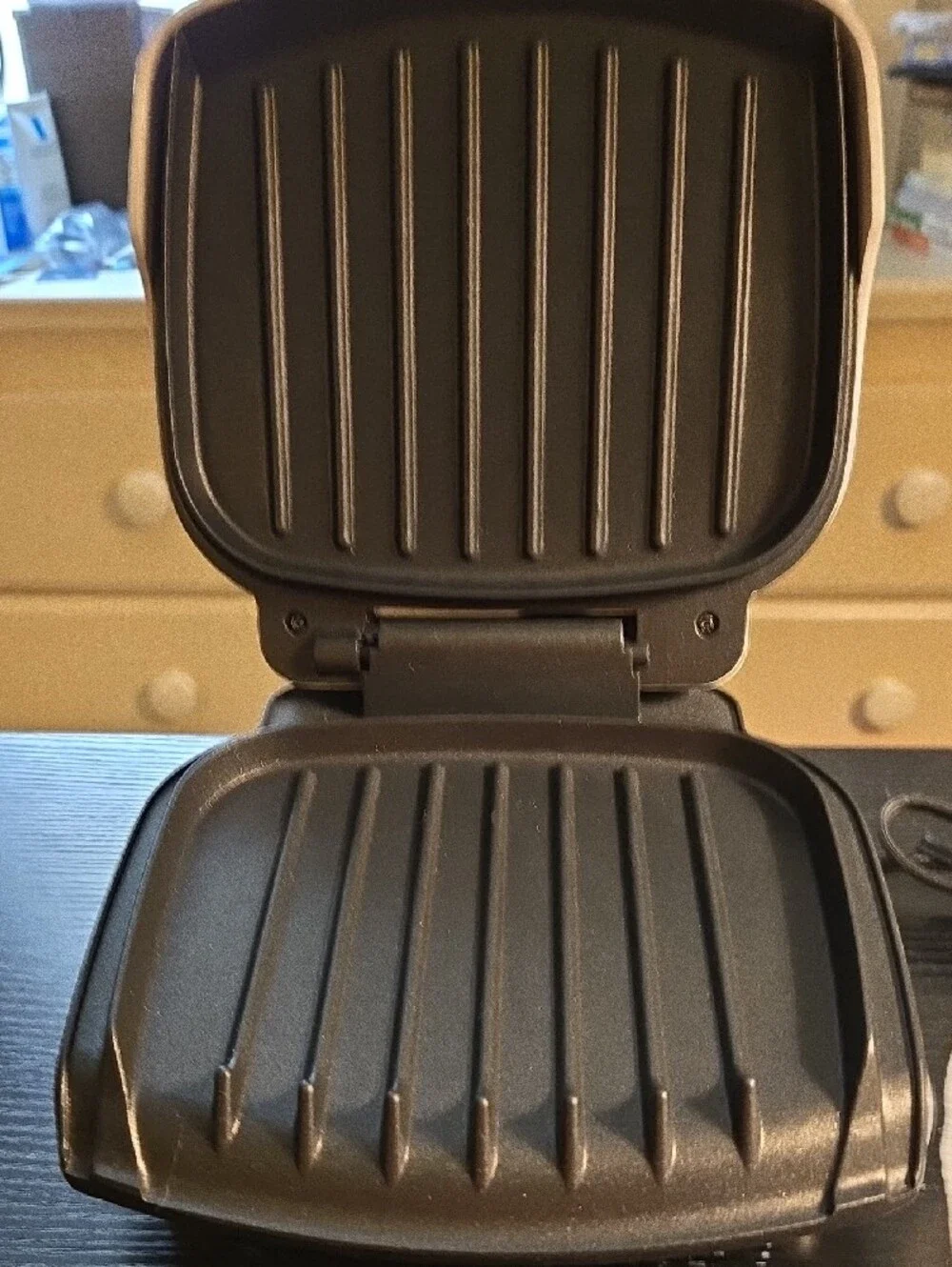 White Electric Grill - Compact Countertop Grill